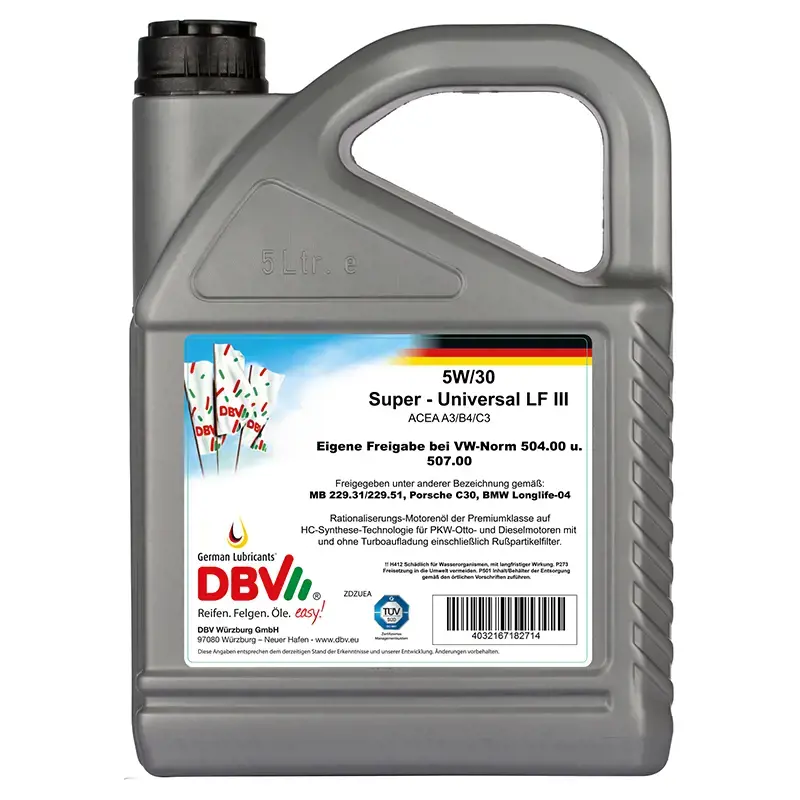 Super Universal Huile moteur 5W-30 LL III 5 Litres