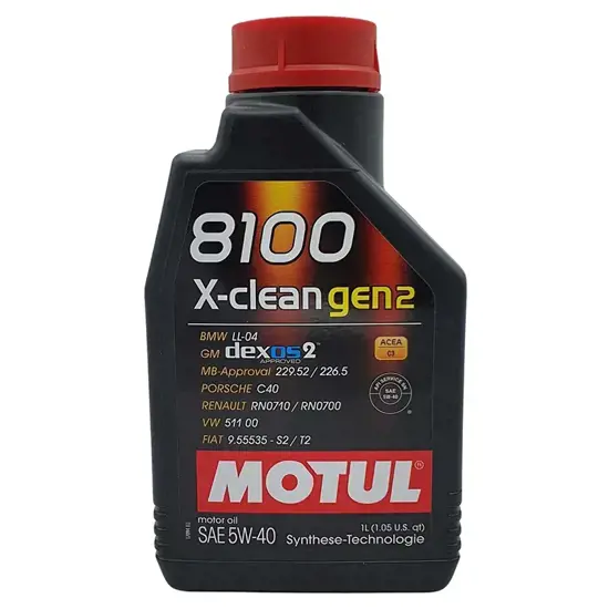 Motul Motul 8100 X CLEAN GEN2 5W 40 1 Liter 15349004