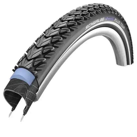 Schwalbe 47 622 MARATHON PLUS TOUR 28x175 Drahtreifen SMARTGUARD ADDIX Reflex Schwarz 15225914
