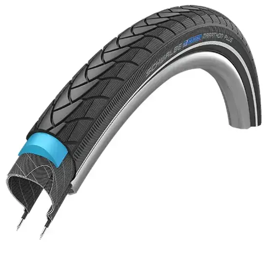 Schwalbe 25 540 MARATHON PLUS 24x100 Drahtreifen SMARTGUARD GRC Schwarz Grau 15326312