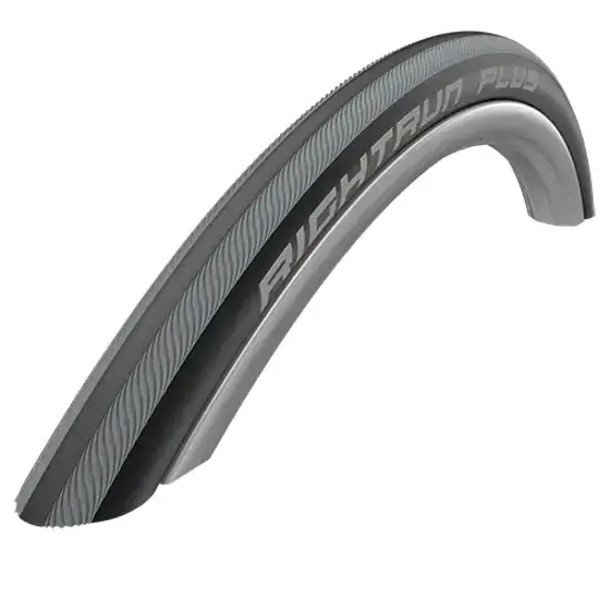 Schwalbe 25 489 RIGHTRUN PLUS 22x100 Drahtreifen SMARTGUARD BLACK N ROLL Schwarz Grau 15326402