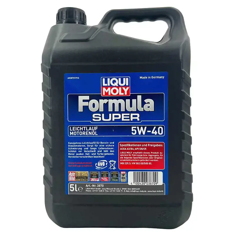 Liqui Moly Leichtlauf-Motor-Öl Formula Super 10W-40 5 L, 5L