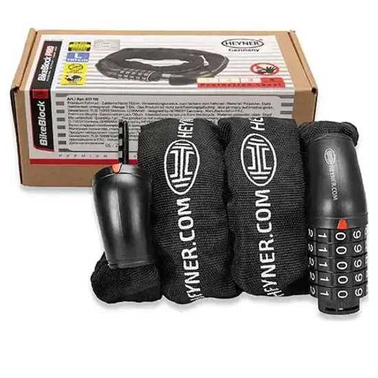 HEYNER BICYCLE LOCK L Premium Fahrrad Zahlenschloss 110cm 15397784