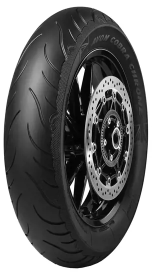 Avon 120 70 ZR19 60W Cobra Chrome AV91 BLK Front 15269032