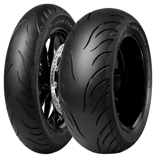 Avon 120 70 ZR19 60W Cobra Chrome AV91 BLK Front 15269032