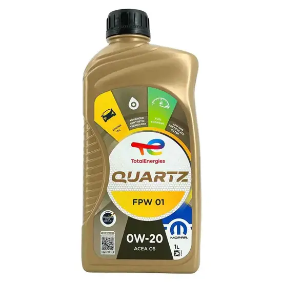 Total Total Quartz Mopar FPW01 0W 20 1 Liter 15452930