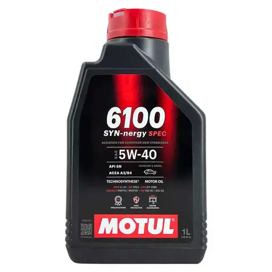 Motul Motul 6100 SYN nergy SPEC 5W 40 1 Liter 15456555